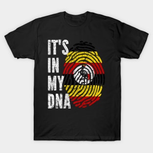 IT'S IN MY DNA Uganda Flag Men Women Kids T-Shirt